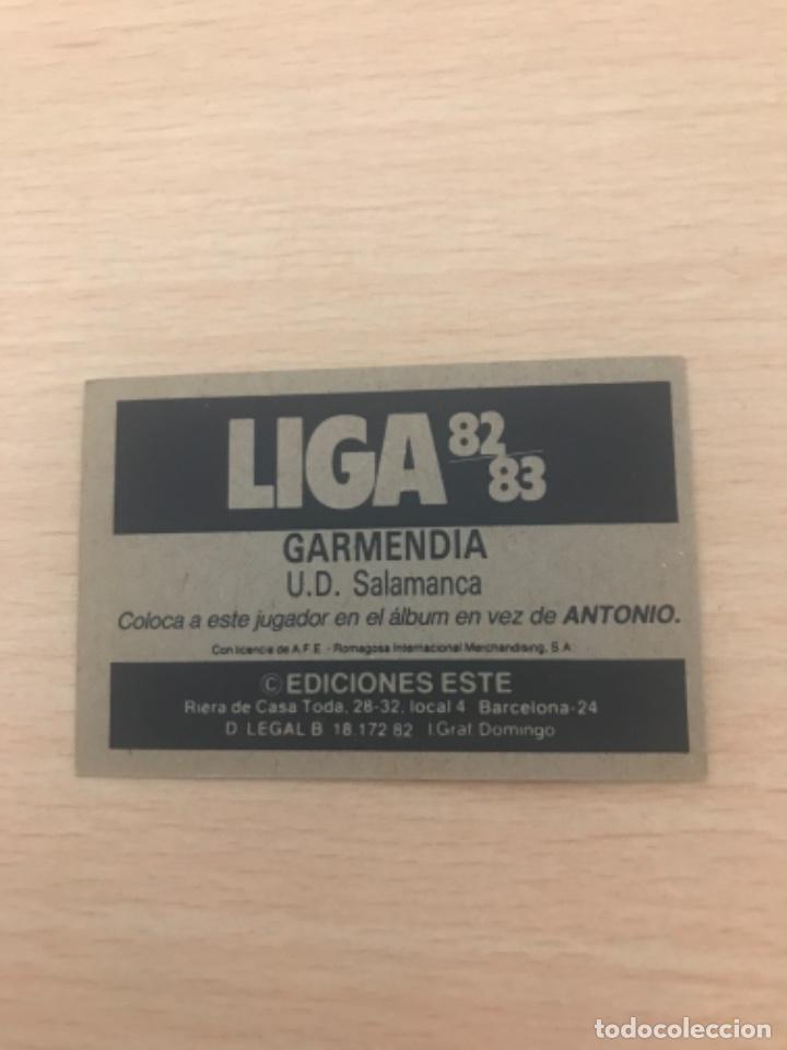 Cromos de f&uacute;tbol: Garmendia sin pegar - Foto 2