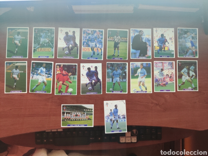 Cromos de F&uacute;tbol: LIQUIDANDO. Lote de 18 Cromos Fichas de la Liga 1995-1996 95-96 Mundicromo Sport R. C. Celta Vigo