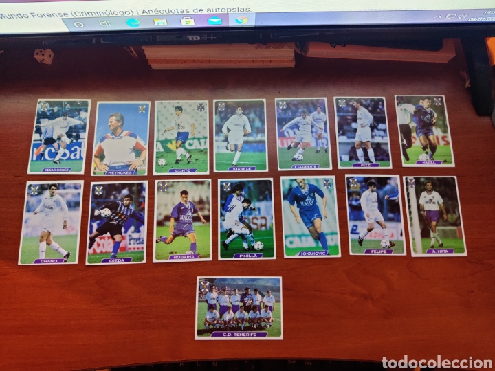 Cromos de F&uacute;tbol: ESTAMOS LIQUIDANDO. Lote 15 Cromos Fichas de la Liga 1995-1996 95-96 Mundicromo Sport C. D. Tenerife