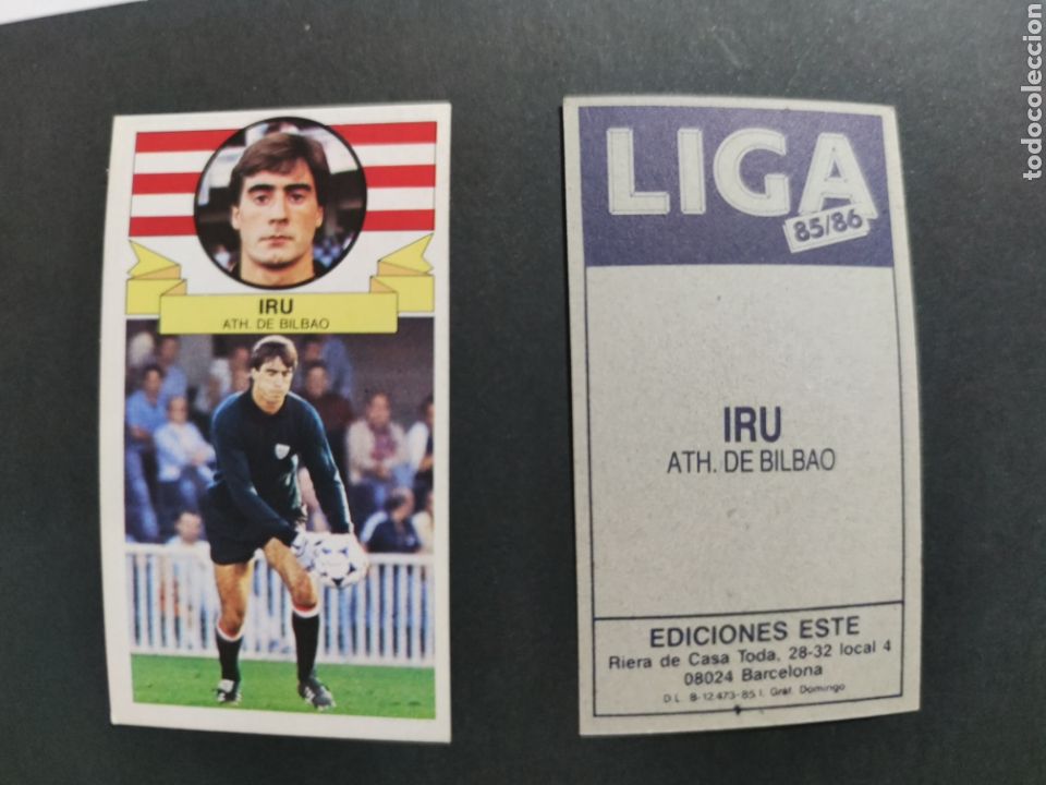 Cromos de f&uacute;tbol: EDICIONES ESTE 1985-1986 2 BAJAS IRU BILBAO - Foto 2