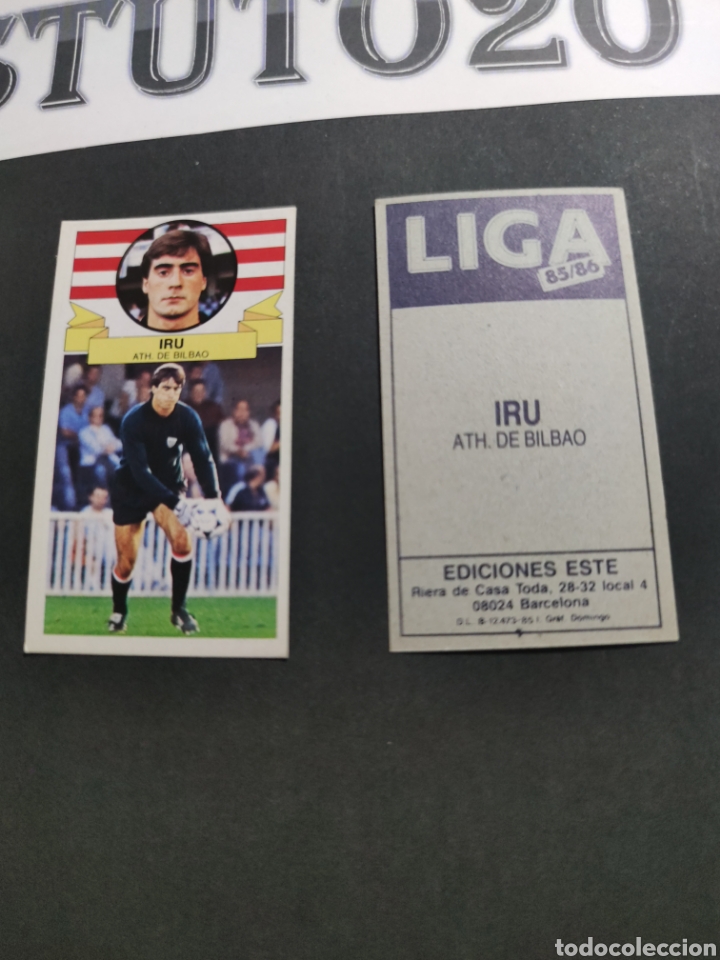 Cromos de f&uacute;tbol: EDICIONES ESTE 1985-1986 2 BAJAS IRU BILBAO - Foto 3