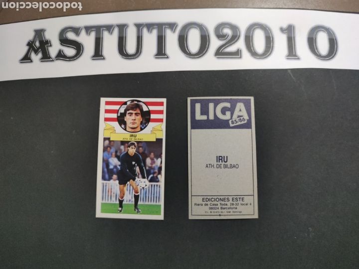 Cromos de f&uacute;tbol: EDICIONES ESTE 1985-1986 2 BAJAS IRU BILBAO - Foto 1