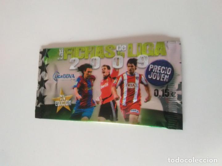 Cromos de F&uacute;tbol: MESSI CASILLAS AG&Uuml;ERO SOBRE CROMOS VAC&Iacute;O FICHAS LIGA 2008-2009 MUNDICROMO 08-09 PRECIO JOVEN 0,15