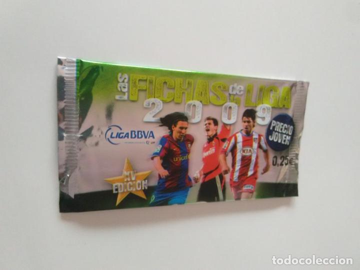 Cromos de f&uacute;tbol: MESSI CASILLAS AG&Uuml;ERO SOBRE CROMOS VAC&Iacute;O FICHAS LIGA 2008-2009 MUNDICROMO 08-09 PRECIO JOVEN 0,25
