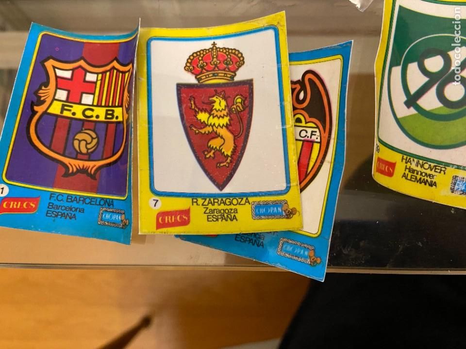 Cromos de F&uacute;tbol: Cropan cresc lote de escudos n&ordm; 1-7-8-37-39-40-41-46-47 Y 56 se puede llegar a vender sueltos S/PEGA
