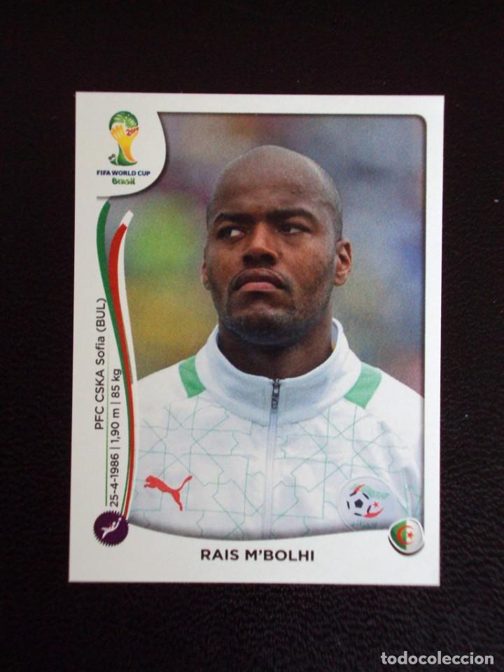 Cromos de f&uacute;tbol: 585 RAIS M&acute;BOLHI ARGELIA MUNDIAL FUTBOL BRASIL 2014 FIFA WORLD CUP PANINI CROMO NUEVO