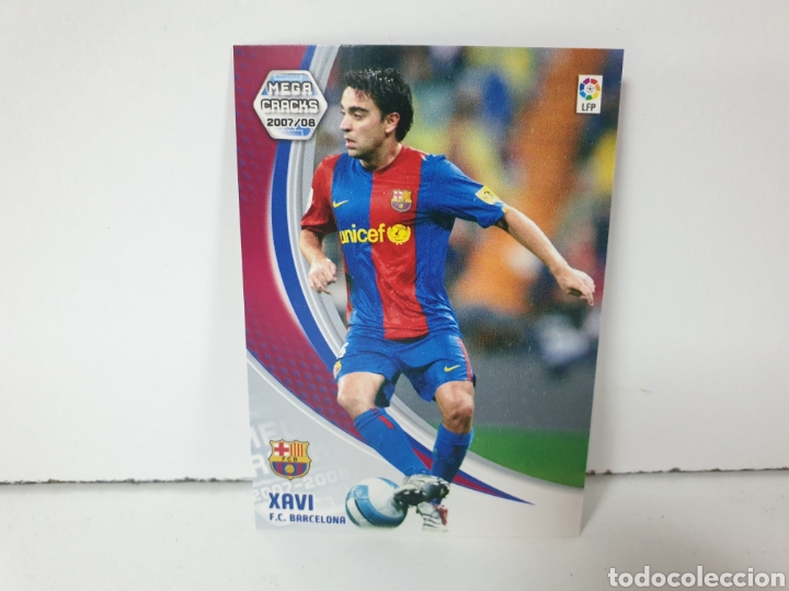 Cromos de f&uacute;tbol: Cromo panini xavi mega cracks 2007 - Foto 1