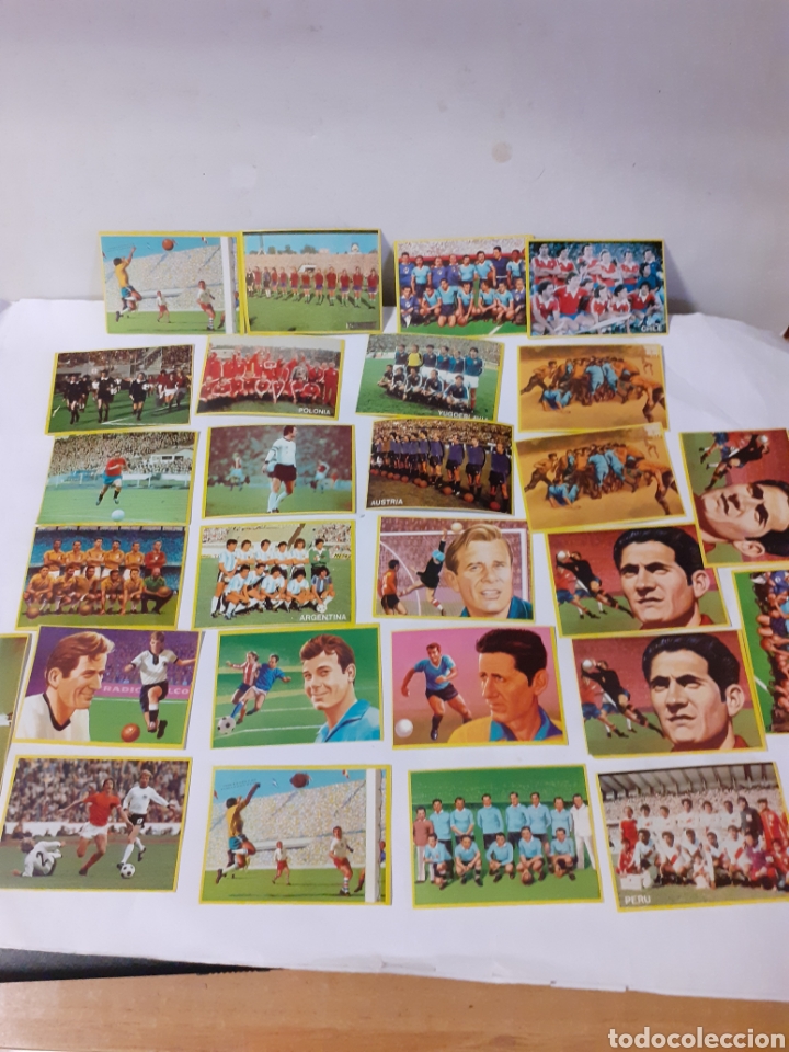Cromos de F&uacute;tbol: LOTE 26 CROMOS FUTBOL EN ACCION DANONE SIN PEGAR