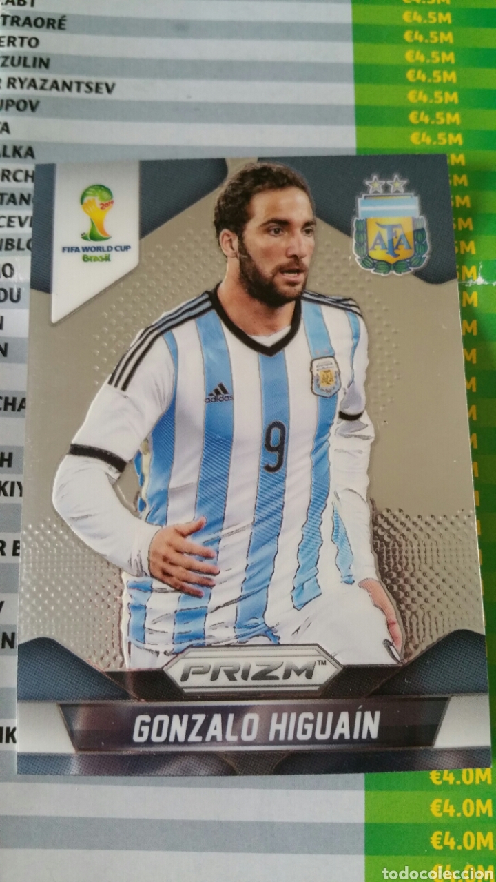 Cromos de Futebol: 11 Gonz&aacute;lez Higuain prizm fifa World cup brasil 2014