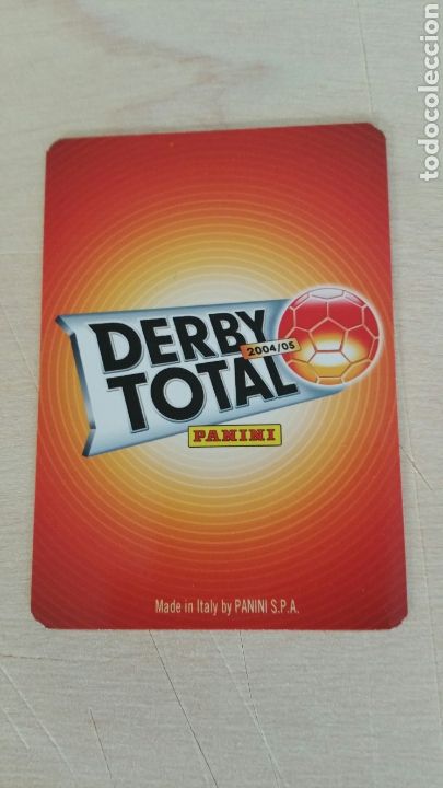 Cromos de f&uacute;tbol: Zidane panini derby total 2004 2005 - Foto 2