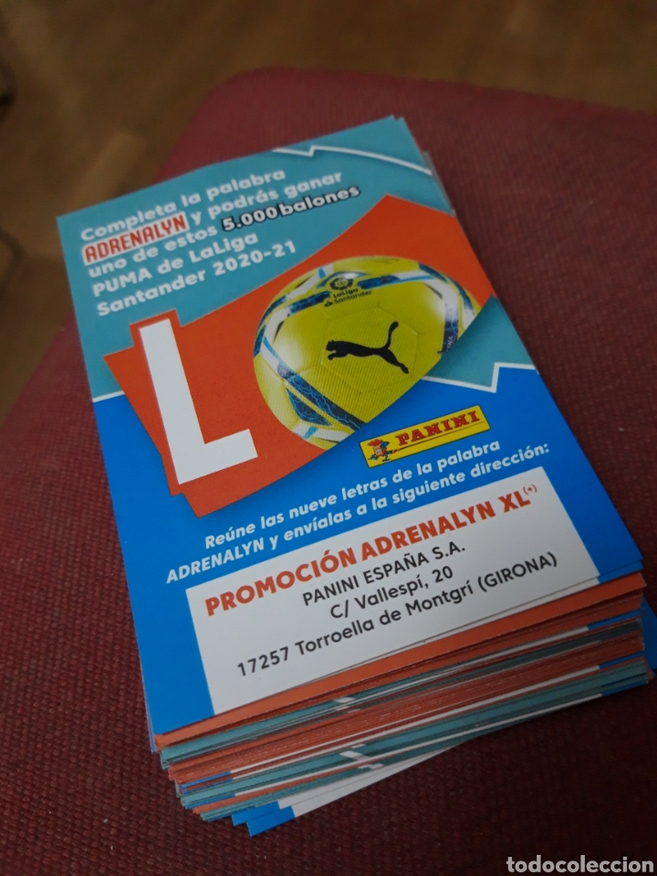 Cromos de f&uacute;tbol: Letras adrenalyn 2020 2021 20 21