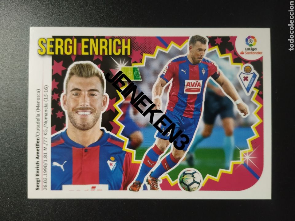 Cromos de f&uacute;tbol: Este 2018/19 14 Sergi Enrich Eibar - Foto 1