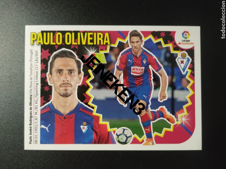 Cromos de f&uacute;tbol: Este 2018/19 6 Paulo Oliveira Eibar - Foto 1