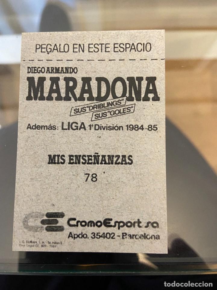 Cromos de f&uacute;tbol: maradona mis ense&ntilde;anzas - Foto 2