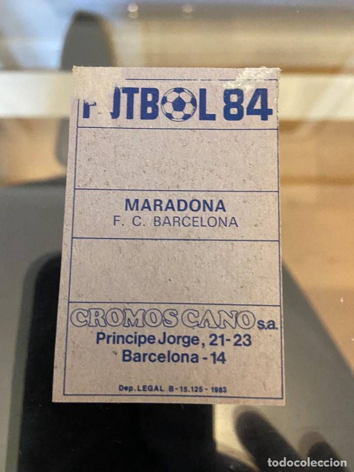 Cromos de f&uacute;tbol: maradona 84 - Foto 2