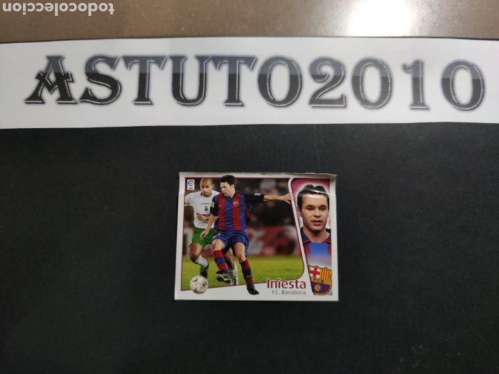 Cromos de f&uacute;tbol: INIESTA ESTE 2004-2005 VENTANILLA LOS DE LA FOTO DESPEGADO - Foto 1