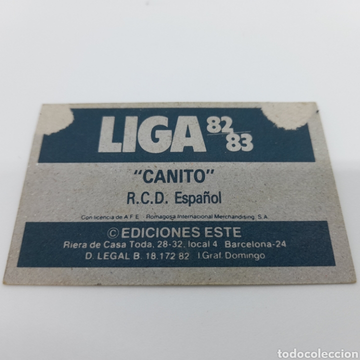 Cromos de f&uacute;tbol: ESTE 82/83. CANITO (ESPA&Ntilde;OL) - Foto 2