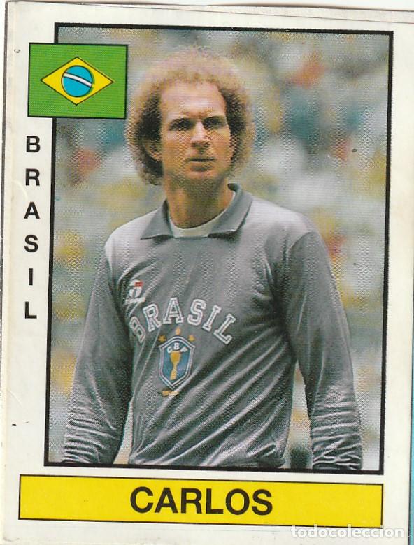 Cromos de f&uacute;tbol: 10263 - CROMO RECUPERADO FUTBOL 87 PANINI ESTRELLAS DEL MUNDIAL MEXICO 86 CARLOS-BRASIL