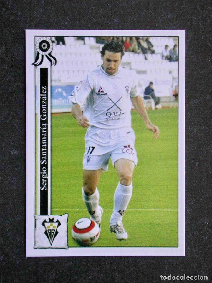 Figurine di Calcio: 716 SANTAMAR&Iacute;A ALBACETE / FICHAS DE LA LIGA 2005 2006 05 06 / MUNDICROMO