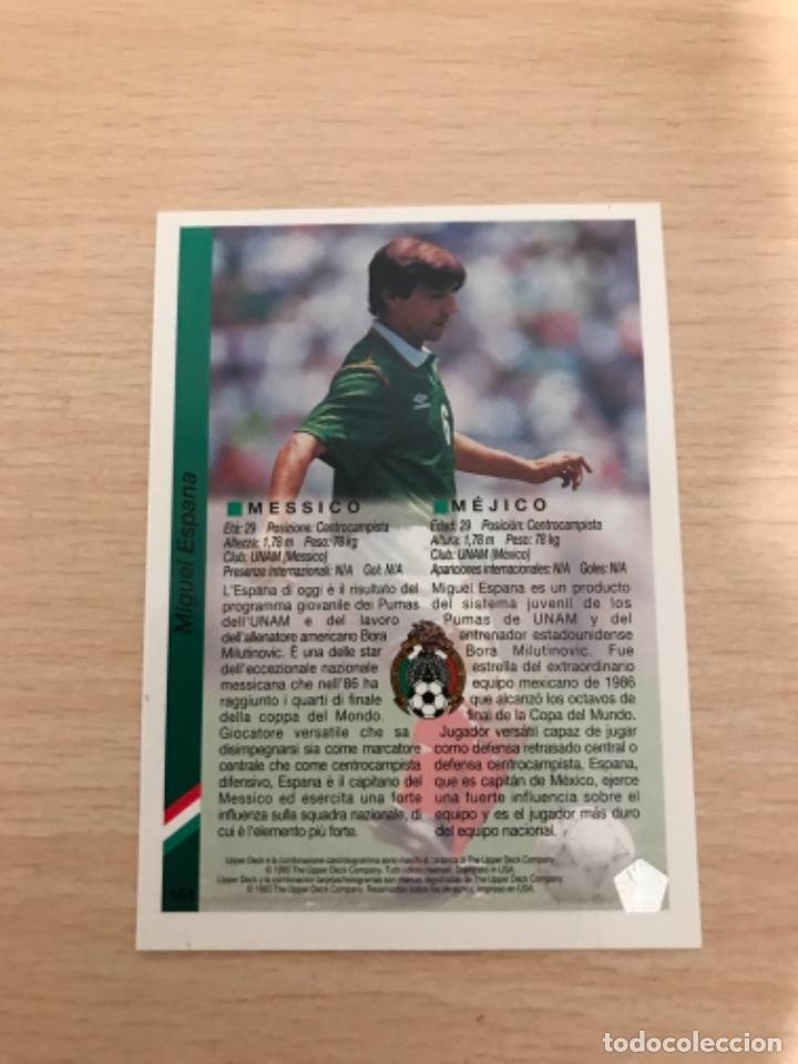 Cromos de f&uacute;tbol: Miguel sin pegar - Foto 2