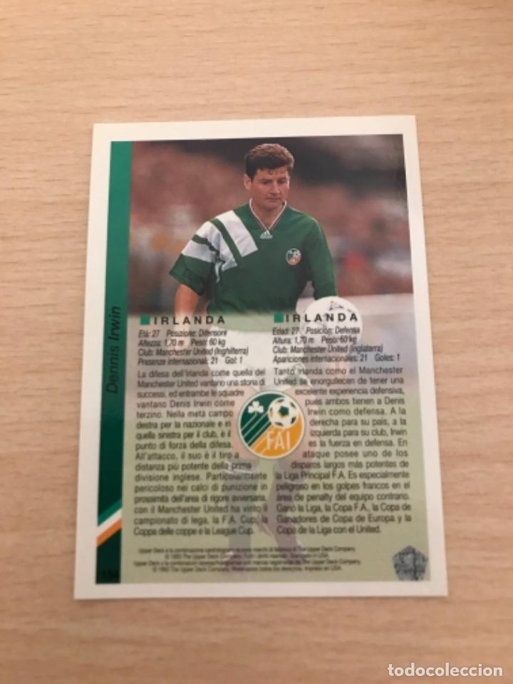 Cromos de f&uacute;tbol: Irwin sin pegar - Foto 2