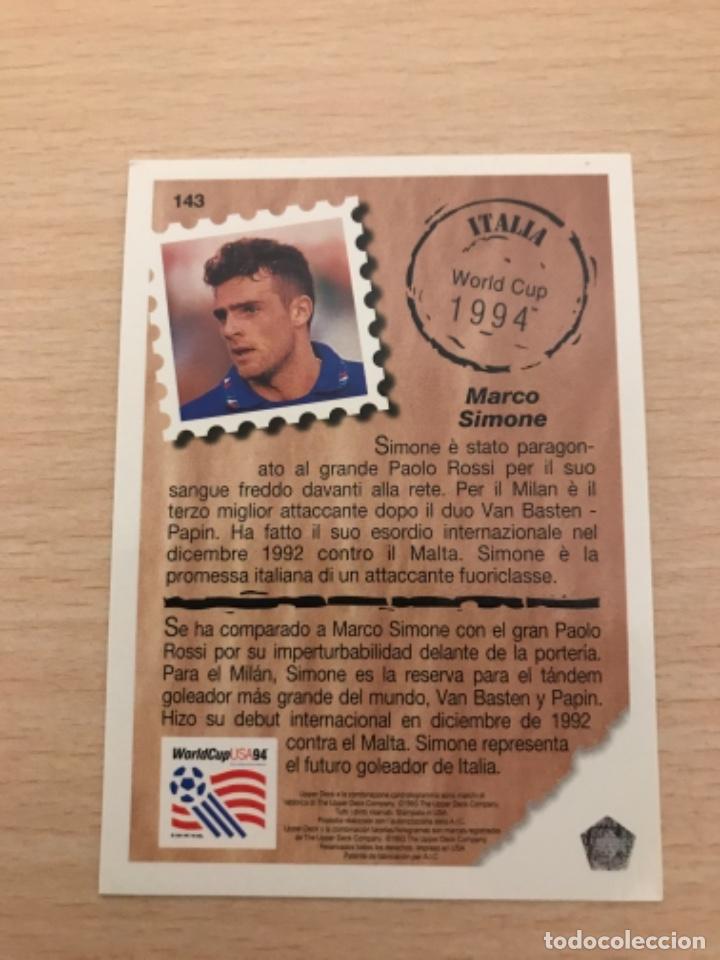 Cromos de f&uacute;tbol: Simone sin pegar - Foto 2