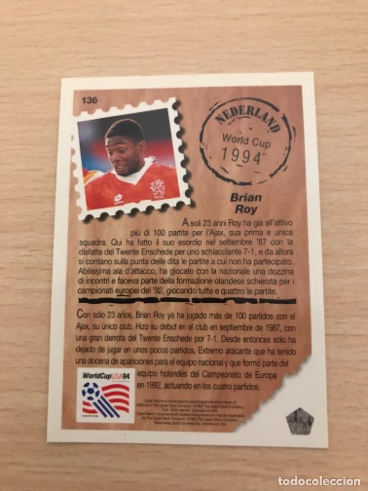 Cromos de f&uacute;tbol: Roy sin pegar - Foto 2