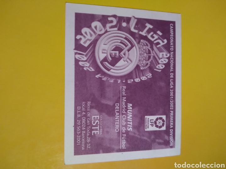 Cromos de f&uacute;tbol: Munitis. 01/02 estuvo en ventanilla - Foto 2