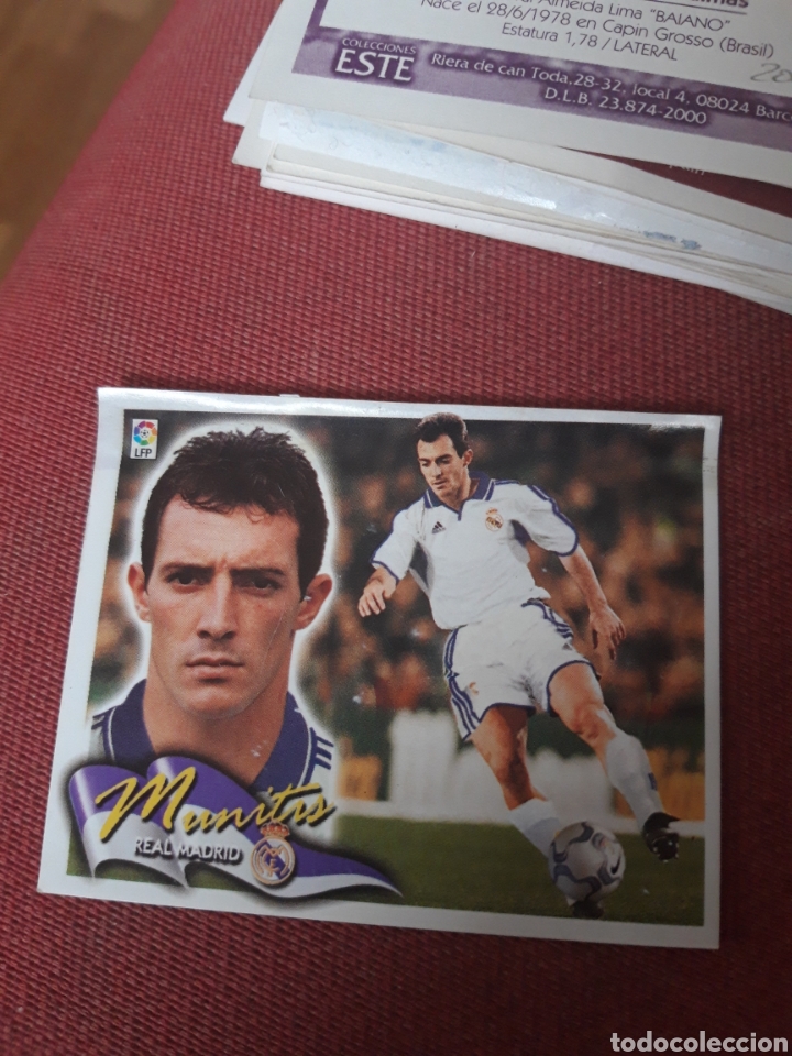 Cromos de f&uacute;tbol: Munitis coloca real Madrid este 00 01 2000.2001 - Foto 1