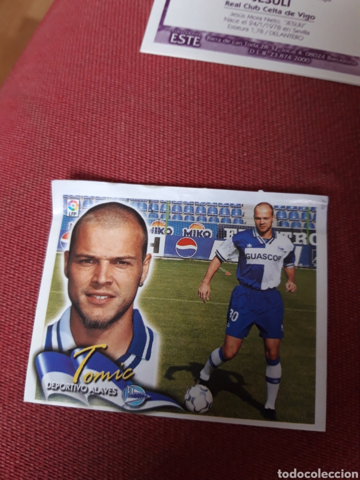 Cromos de f&uacute;tbol: Tomic Alav&eacute;s ventanilla coloca este 00 01 2000 2001 - Foto 1