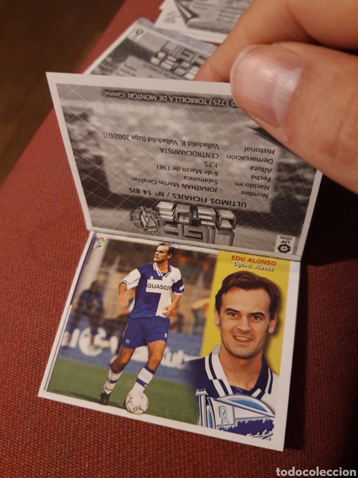 Cromos de f&uacute;tbol: Jonathan 14 bis este Valladolid este 02 03 2002 2003 - Foto 3