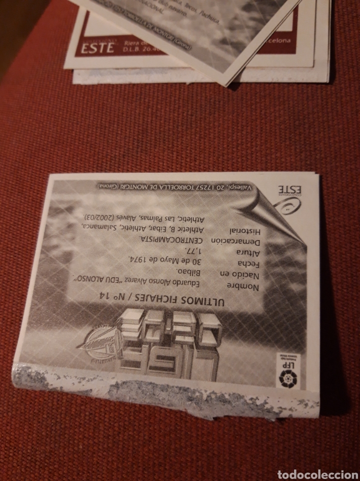 Cromos de f&uacute;tbol: Jonathan 14 bis este Valladolid este 02 03 2002 2003 - Foto 4