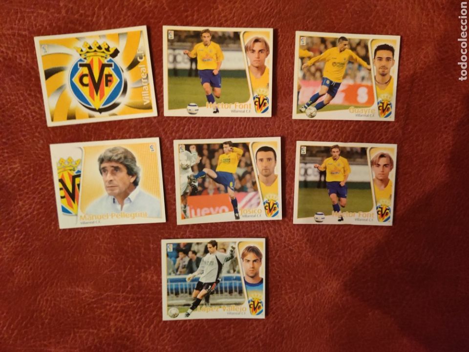 Cartes &agrave; collectionner de Football: ESTAMOS LIQUIDANDO. Lote de 7 Cromos Villarreal C. F liga este 2004-2005 04-05