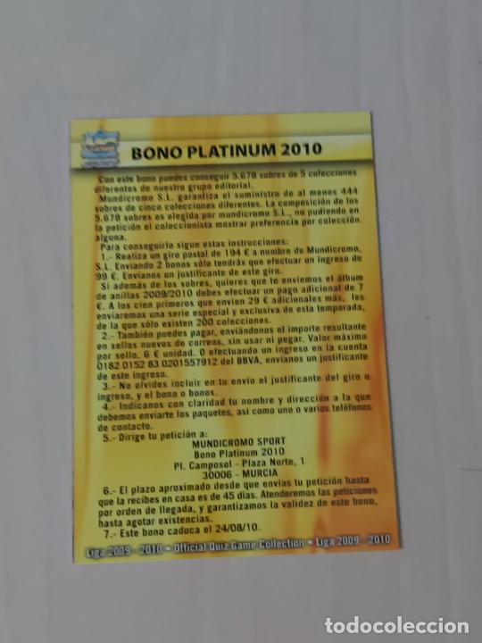 Fu&szlig;ball-Sticker: BONO PLATINUM SUPER COMODIN 2010 - MUNDICROMO - QUIZ GAME COLLECTION 2010 -