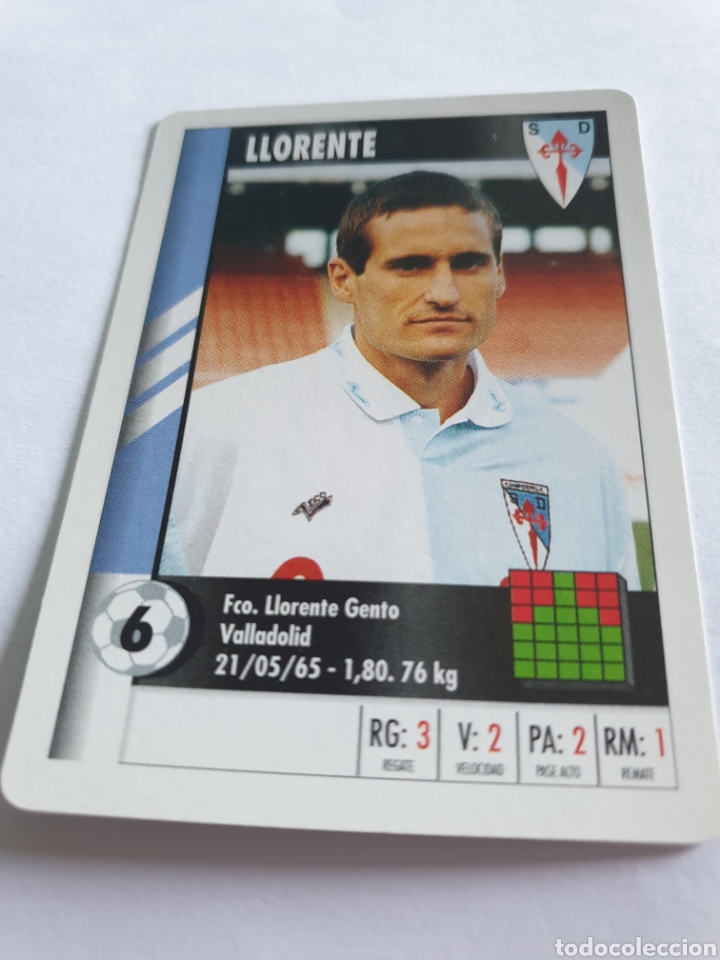 Cromos de f&uacute;tbol: LLORENTE COMPOSTELA 1995 1996 MARCA SUPERGOL - Foto 1
