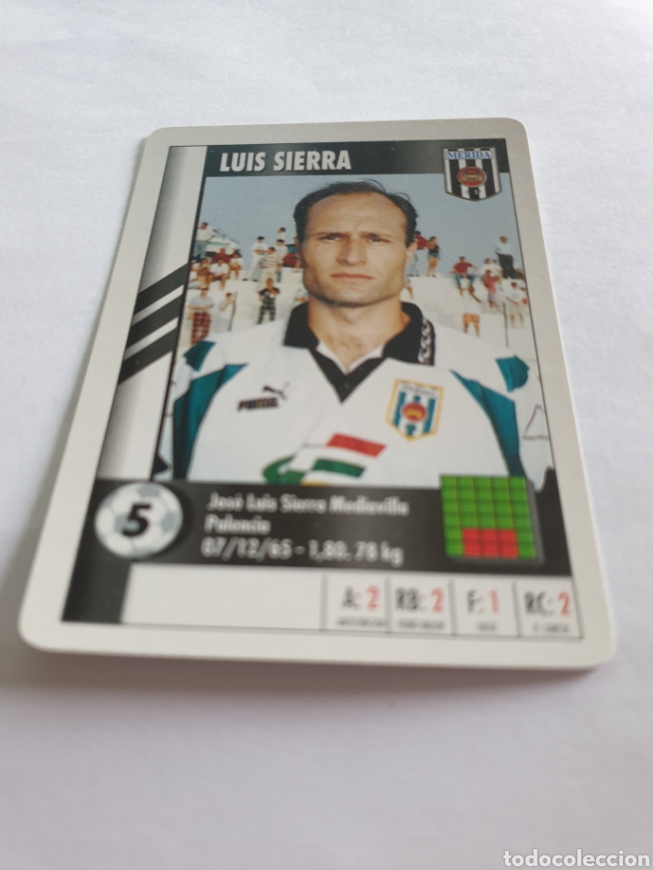 Cromos de f&uacute;tbol: LUIS SIERRA MERIDA 1995 1996 MARCA SUPERGOL - Foto 1