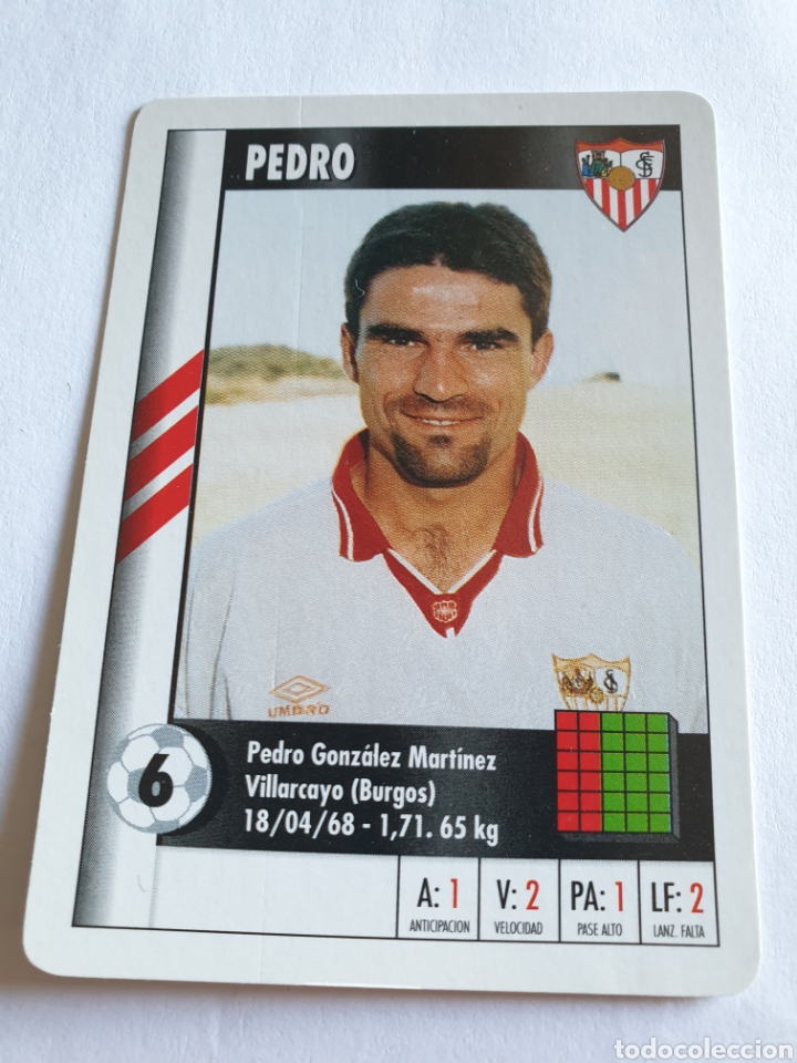 Figurine di Calcio: PEDRO SEVILLA 1995 1996 MARCA SUPERGOL