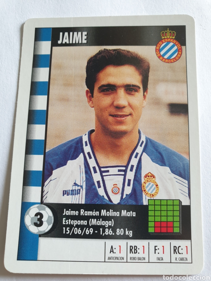 Cromos de f&uacute;tbol: JAIME ESPANYOL 1995 1996 MARCA SUPERGOL - Foto 1
