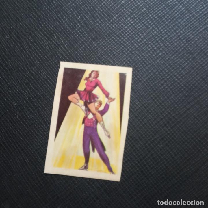 Fu&szlig;ball-Sticker: PATINAJE ACROBATICO RUIZ ROMERO TOKIO OLIMPIADAS 1964 CROMO FUTBOL LIGA 64 - DESPEGADO - 65