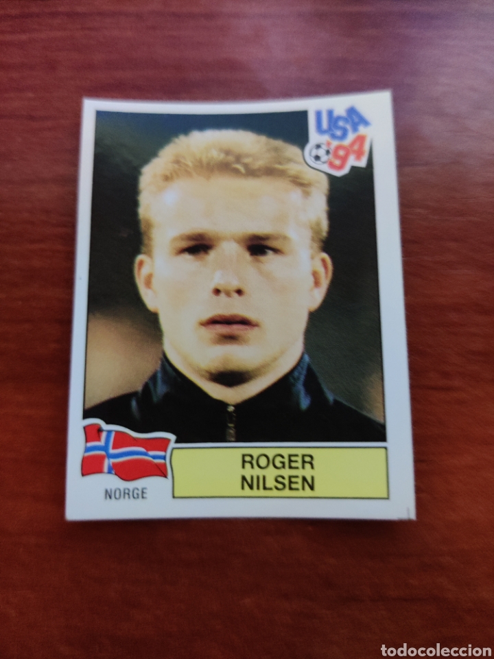 Fu&szlig;ball-Sticker: ESTAMOS LIQUIDANDO. Cromo Mundial USA 94 Panini Norge Roger Nilsen n&uacute;mero 347
