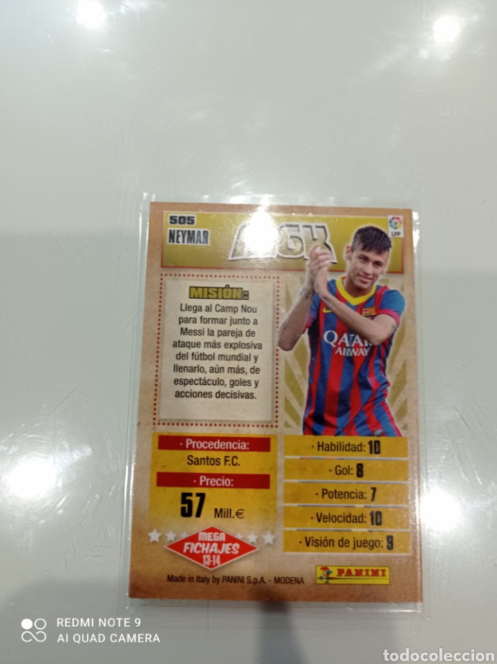 Cromos de f&uacute;tbol: Neymar fichaje Barsa edici&oacute;n limitada 2013-2014 - Foto 2