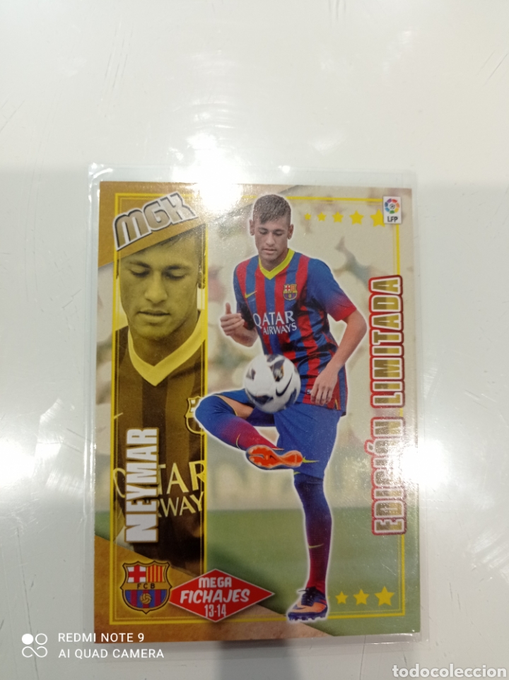Cromos de f&uacute;tbol: Neymar fichaje Barsa edici&oacute;n limitada 2013-2014 - Foto 1