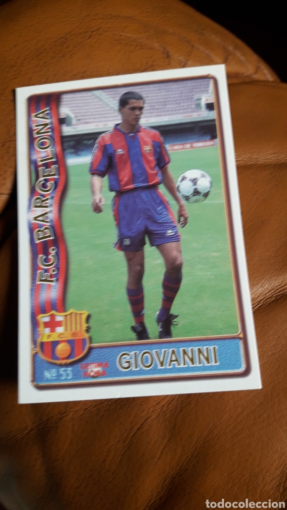 Fu&szlig;ball-Sticker: Mundicromo las fichas de la liga 96 97 53 Giovanni Barcelona &uacute;ltima hora