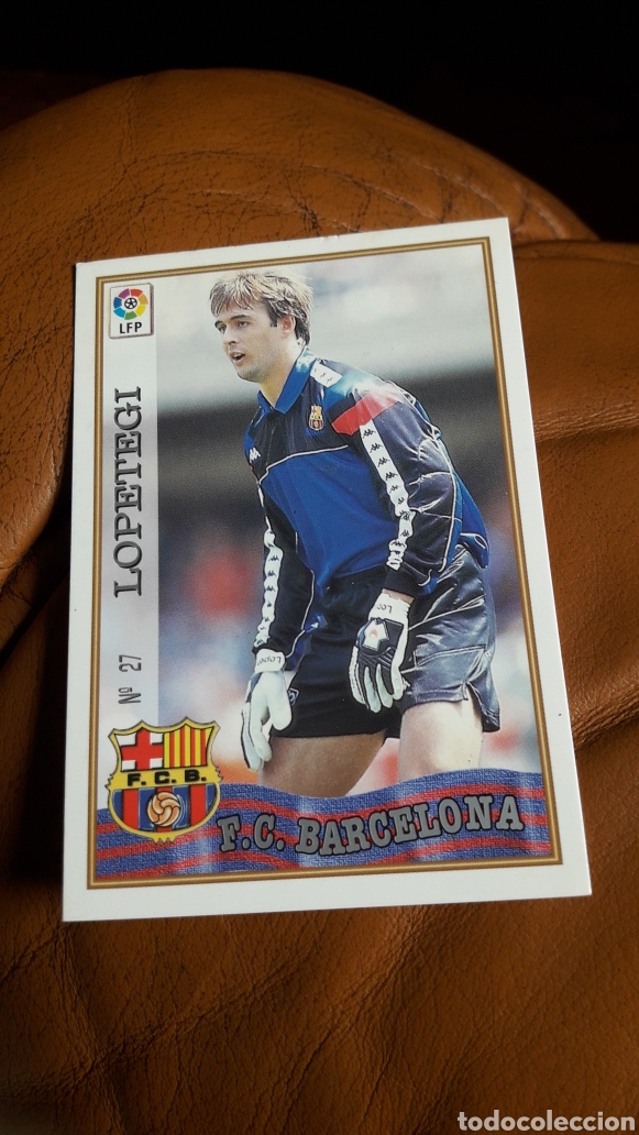 Fu&szlig;ball-Sticker: Mundicromo 97 98 27 Lopetegui baja Barcelona