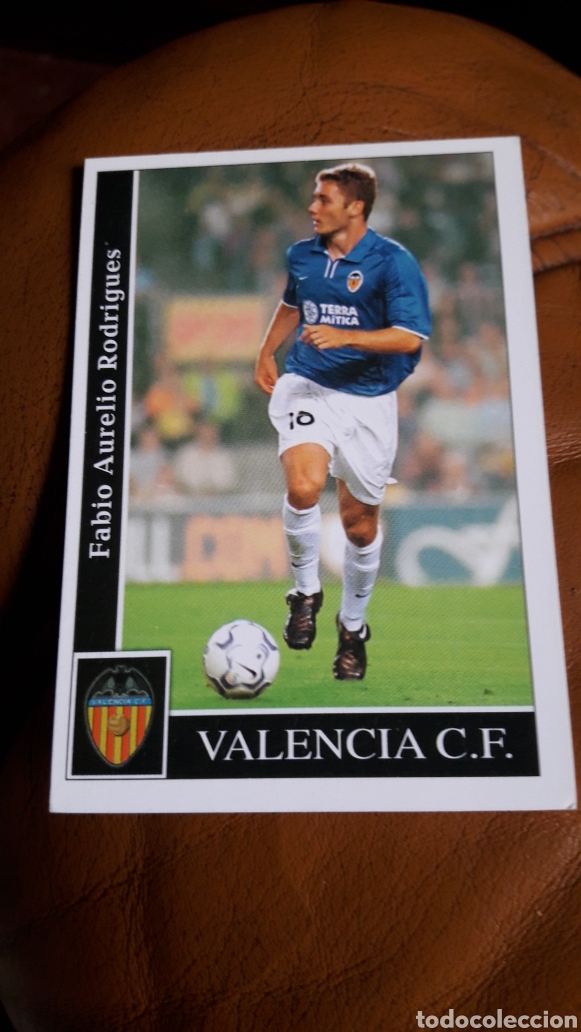 Cromos de Futebol: Mundicromo las fichas de la liga 2002 93 Fabio Aurelio Valencia versi&oacute;n err&oacute;nea