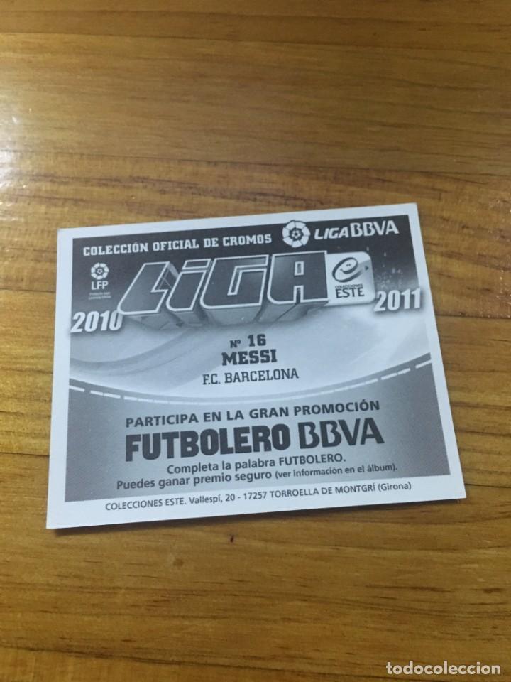 Cromos de f&uacute;tbol: 2010 2011. EDICIONES ESTE. SIN PEGAR. MESSI - Foto 2