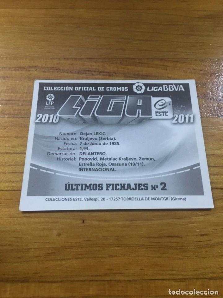 Cromos de f&uacute;tbol: 2010 2011. EDICIONES ESTE. SIN PEGAR. UF 2 LEKIC - Foto 2