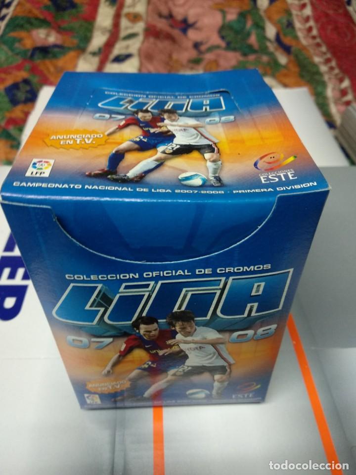 Cromos de f&uacute;tbol: CAJA CON 50 SOBRES DE LIGA ESTE 07-08 NO ES DE 5 EDICION---NO SE SABE DE QUE EDICION ES