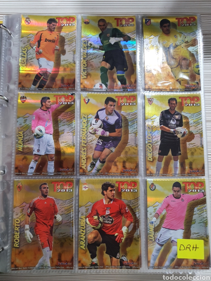 Fu&szlig;ball-Sticker: MUNDICROMO 2012 2013 TOP DORADO RAYAS LOTE