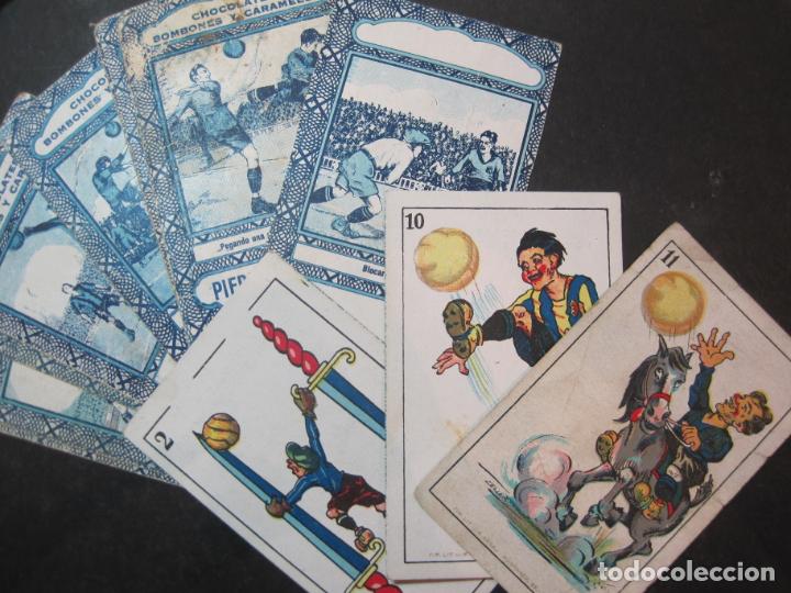 Cromos de f&uacute;tbol: LOTE DE 12 CROMOS CARTAS DE FUTBOL-CHOCOLATES PIERA Y BRUGERAS-TARRASA-VER FOTOS-(77.430)
